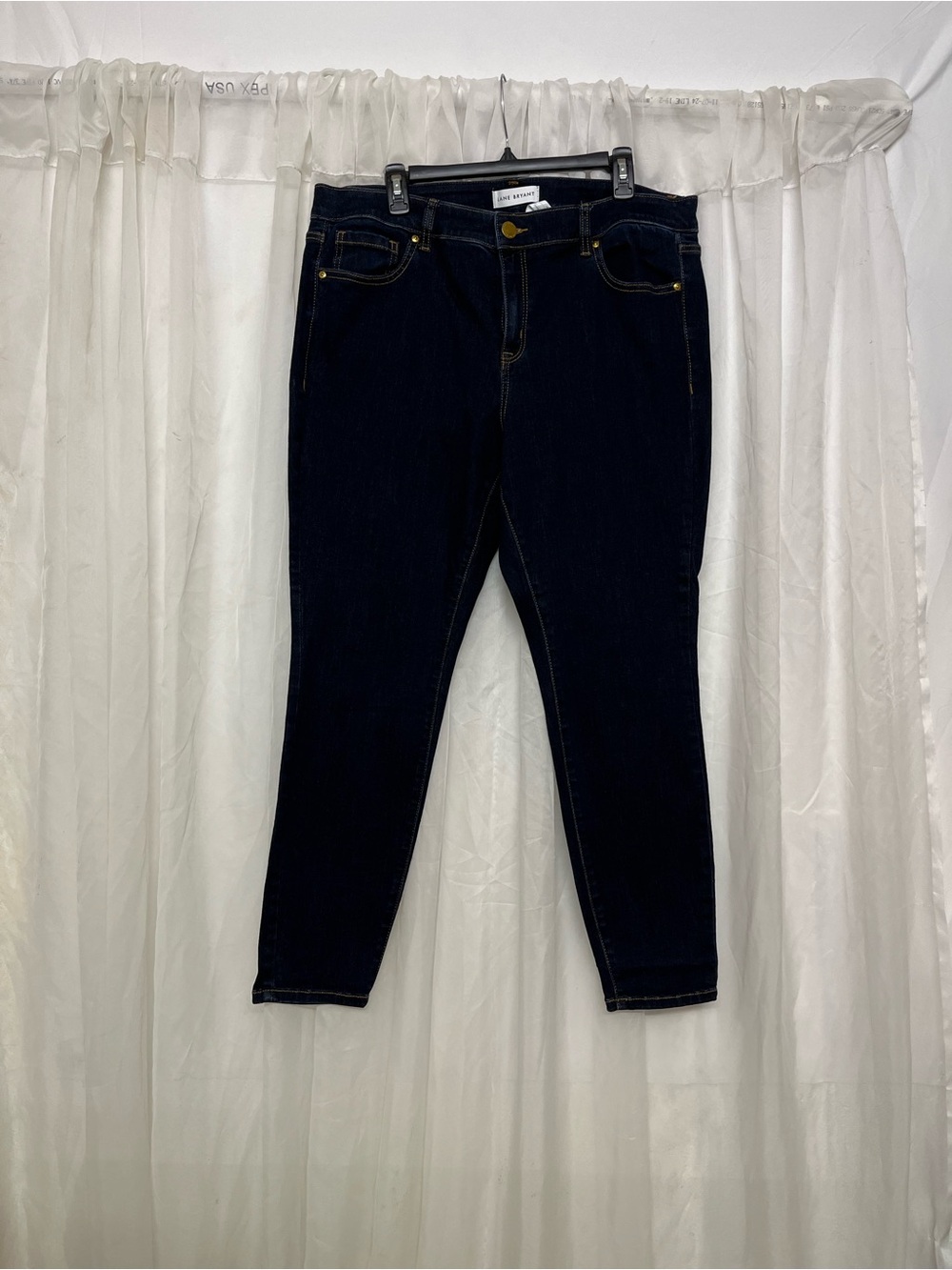 Lane Bryant Indigo Skinny Jeans with Contrast Stitching